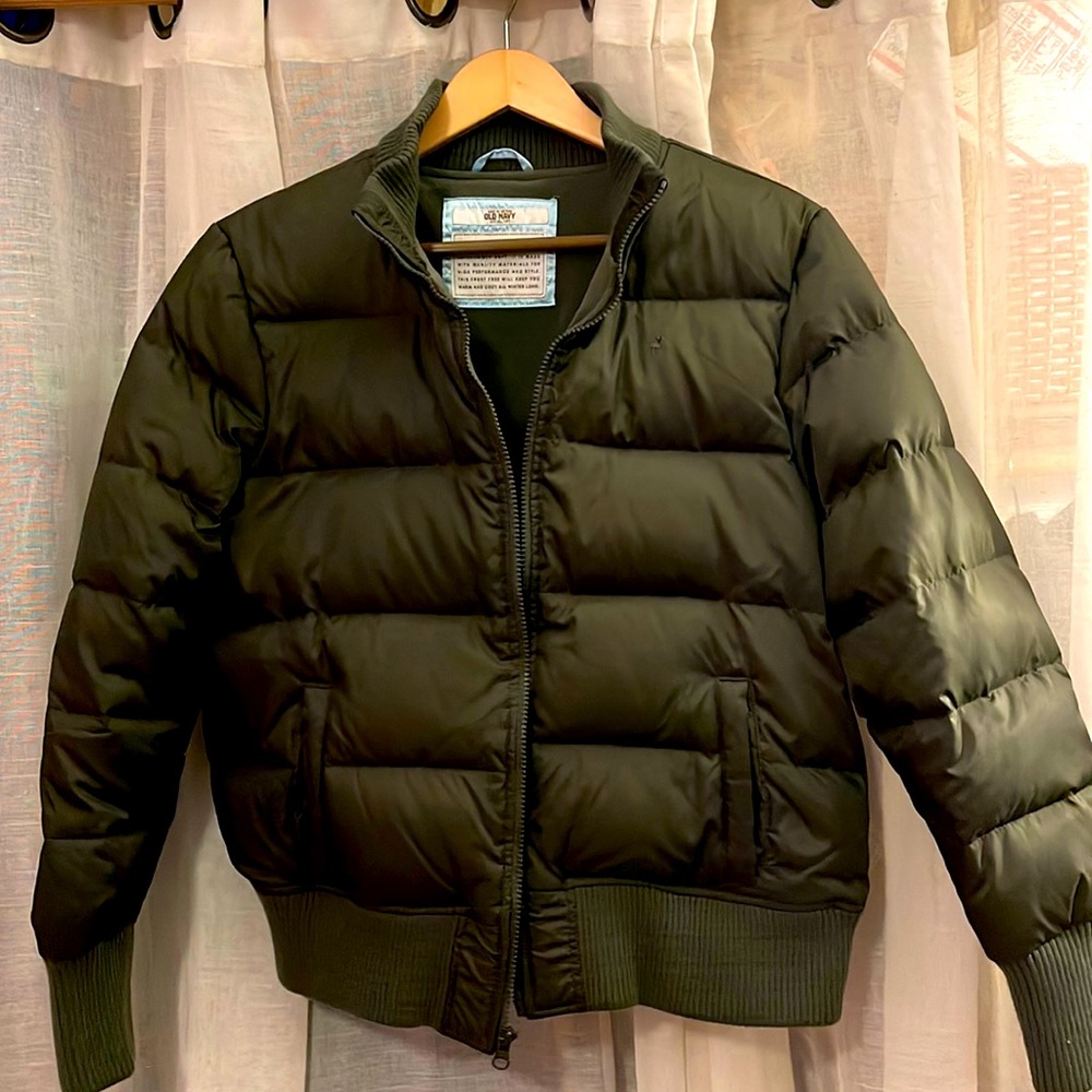 Vintage Old Navy Olive Green Puffer Jacket - Womens size XL